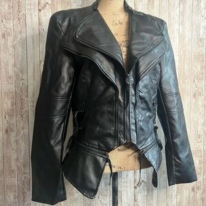 Women's Black Leather Jacket